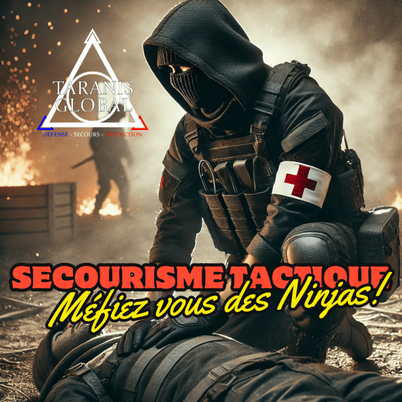 Secourisme tactique: méfiez vous des ninjas, titre de l'article du blog écris par Dereck CARRILLO, formateur.
